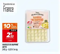 Netto NETTO RAVIOLES DU DAUPHINÉ offre