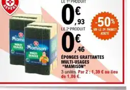 E.Leclerc MAMISON eponges grattantes multi usages offre