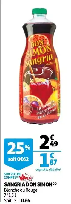 Auchan Sangria don simon offre