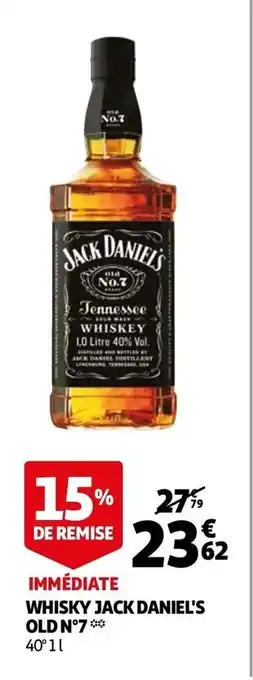 Auchan Whisky jack daniel's old n'7 offre
