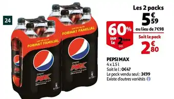 Auchan Pepsi max offre