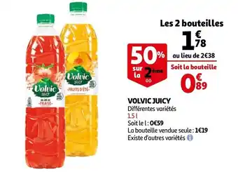 Auchan Volvic juicy offre