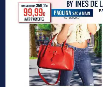 E.Leclerc Sac à Main Paolina 37x16x25cm offre