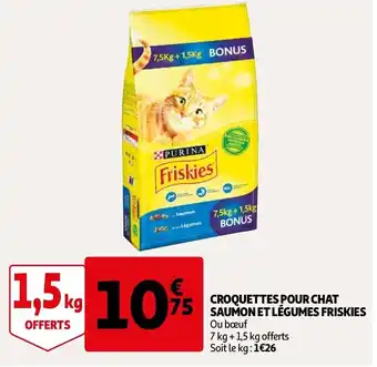 Auchan Croquettes pour chat offre