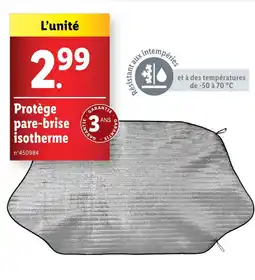 Lidl ULTIMATE SPEED Protège pare-brise isotherme offre