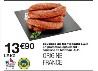Monoprix Saucisse de Montbeliard I.G.P. offre
