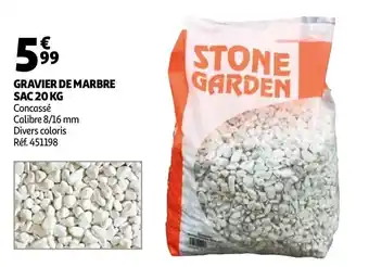 Auchan Gravier de marbre offre