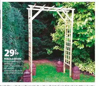 Pergola droite