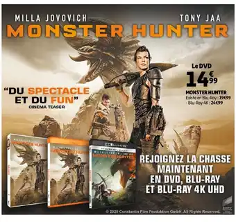 Auchan Monster hunter offre