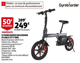 Auchan Gyroboarder draisienne offre