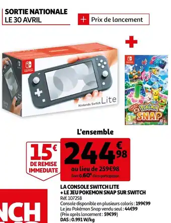 Auchan La console switch lite offre