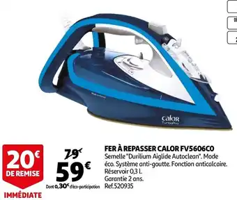 Auchan Fer à repasser calor offre