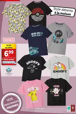 Lidl T-shirts enfant offre