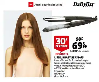 Auchan Lisseur babyliss offre