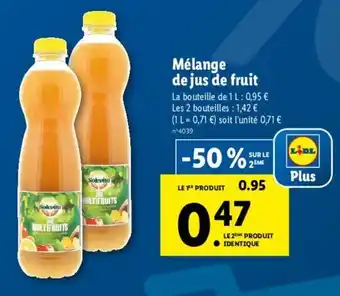 Lidl Mélange de jus de fruit offre