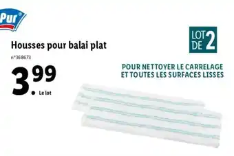 Lidl Housses pour balai plat offre