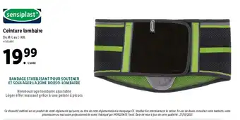 Lidl Ceinture lombaire offre