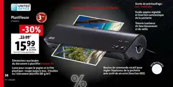 Lidl Plastifieuse offre