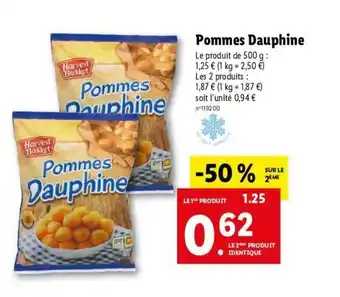 Lidl Pommes dauphine offre