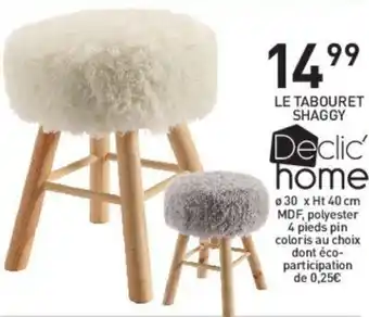Stokomani Le tabouret shaggy offre