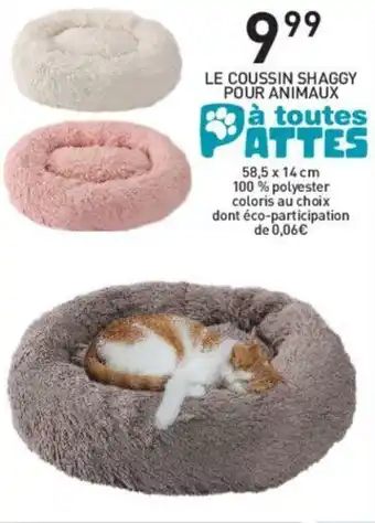 Stokomani Le coussin shaggy pour animaux offre