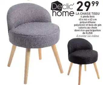 Stokomani La chaise tissu offre