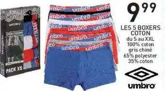 Stokomani Les 5 boxers offre