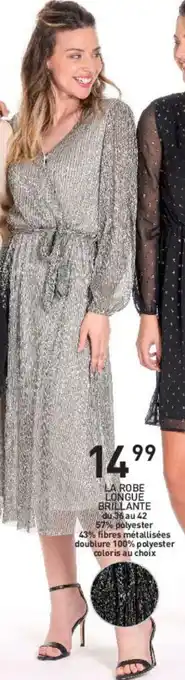 Stokomani La robe longue brillante offre