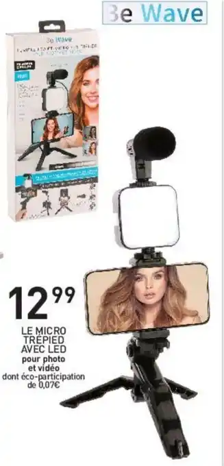 Stokomani Le micro trepied avec LED offre