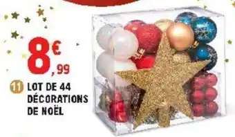 E.Leclerc Lot de 44 décorations de noël offre