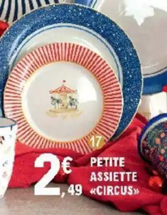 E.Leclerc Petite assiette circus offre