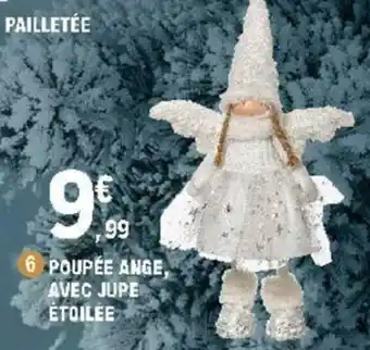 E.Leclerc Poupée ange, avec jupe étoilée offre