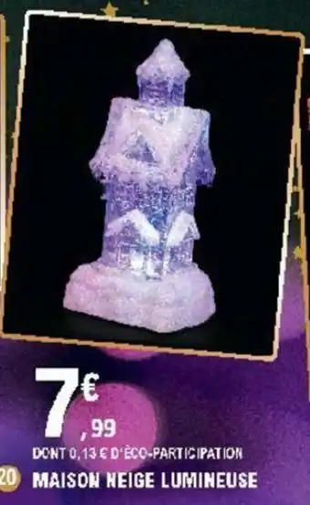 E.Leclerc Maison Neige Lumineuse offre