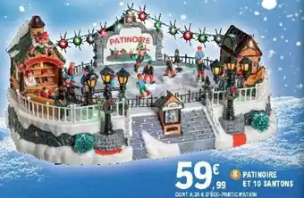 Patinoire et 10 Santons