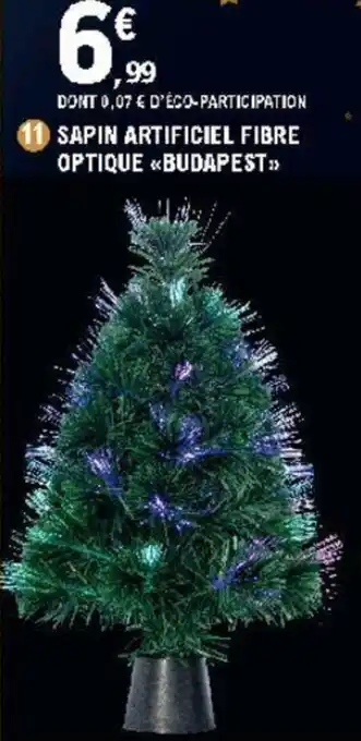 Sapin Artificiel Fibre Optique Budapest