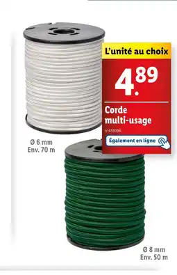 Lidl PARKSIDE Corde multi-usage offre