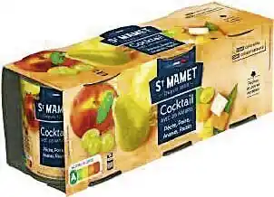 Casino Supermarchés Cocktail avec jus naturel Pêche Poire Ananas Raisins offre