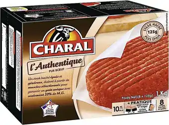 Steak haché L’authentique Pur Bœuf surgelé 10% M.G.