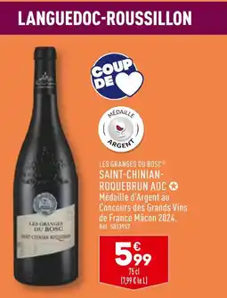 ALDI LES GRANGES DU BOSC Saint-Chinian-Roquebrun AOC offre