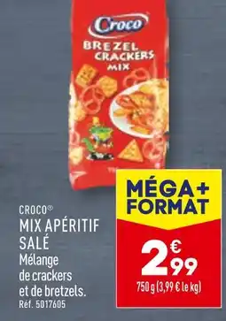 ALDI CROCO MIX APÉRITIF SALÉ offre