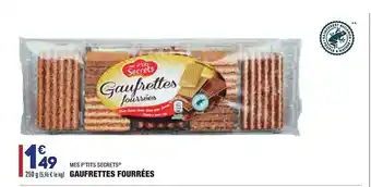 ALDI Gaufrettes Fourrées Mes P'tits Secrets offre