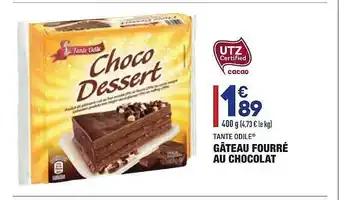 ALDI Gâteau Fourré Au Chocolat Tante Odile offre