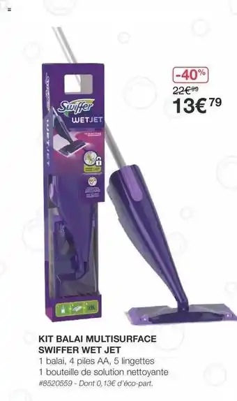 Costco Kit Balai Multisurface Swiffer Wet Jet offre