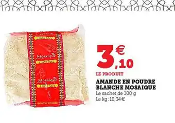 Amande En Poudre Blanche MosaĂŻque