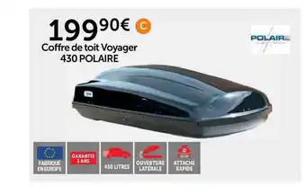 Roady Coffre De Toit Voyager 430 Polaire offre