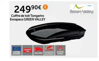 Coffre De Toit Tongariro Evospace Green Valley