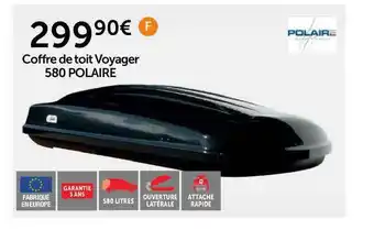 Roady Coffre De Toit Voyager 580 Polaire offre