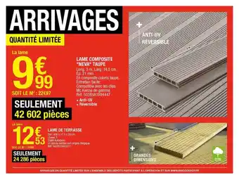 Brico Dépôt Lame Composite offre