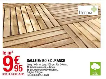 Brico Dépôt Dalle En Bois Durance offre