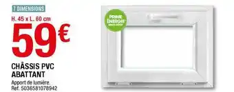 Châssis Pvc Abattant
